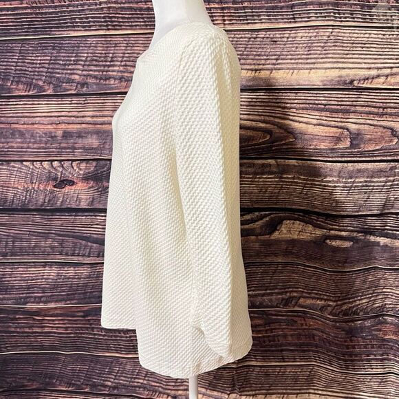 COS Women's Cream 3/4 Sleeves Top Size Medium - Picture 5 of 12